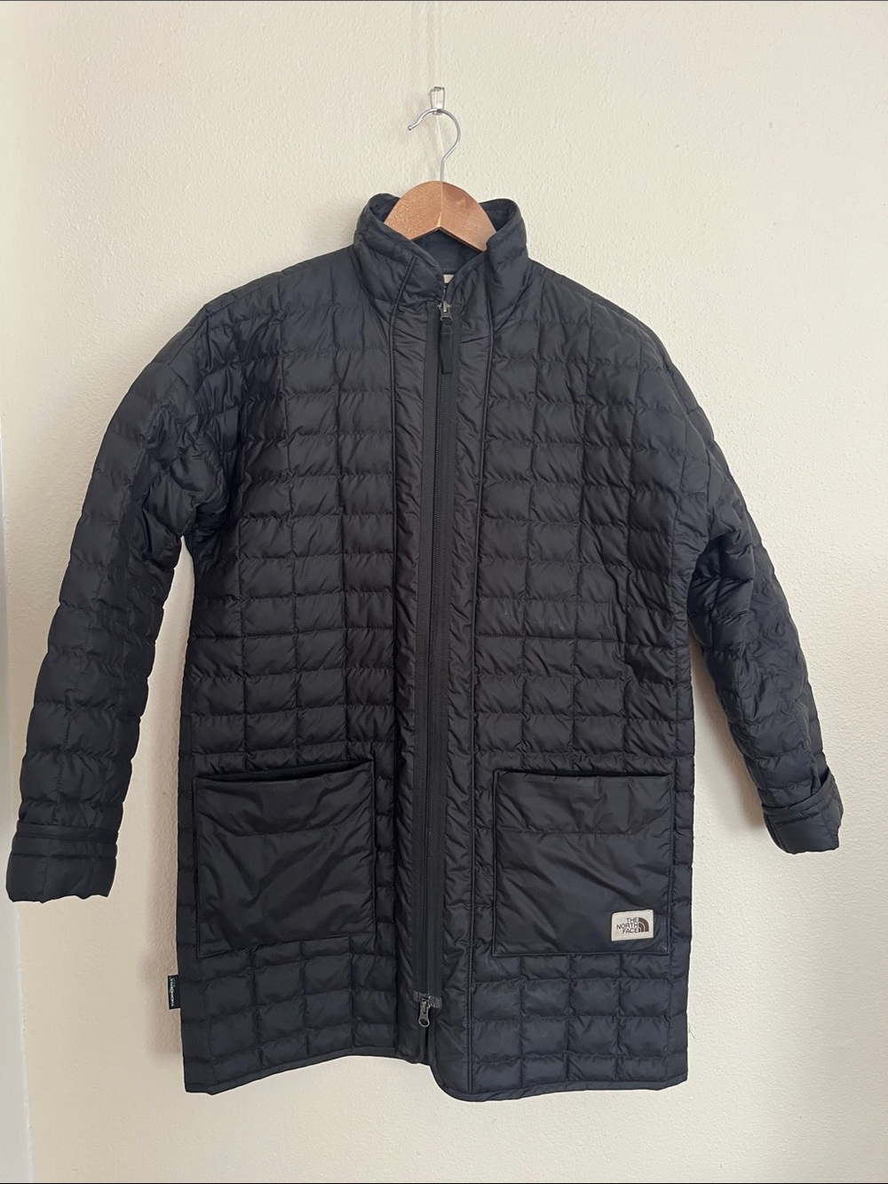The North Face Black Long Quilted Puffer Jacket